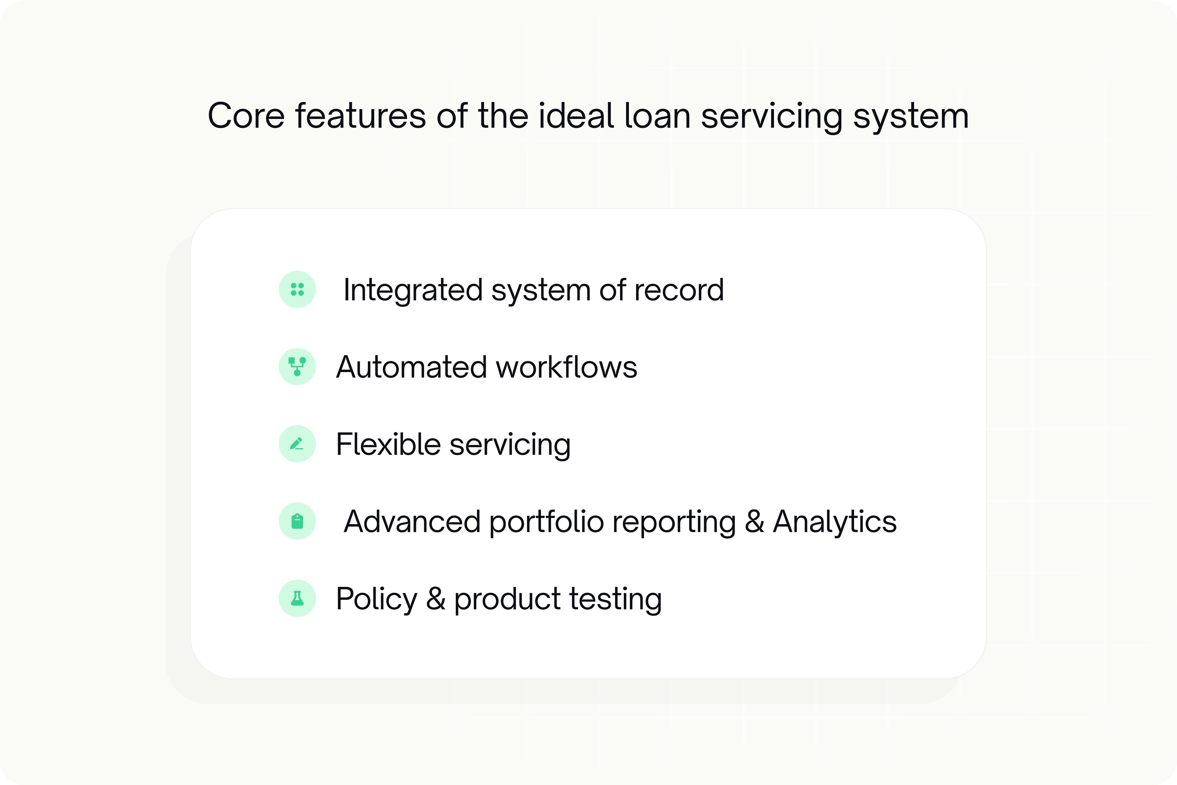 Ideal Loan Servicing System